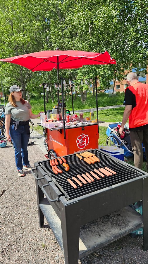 Korvgrillning i Flogstaparken 