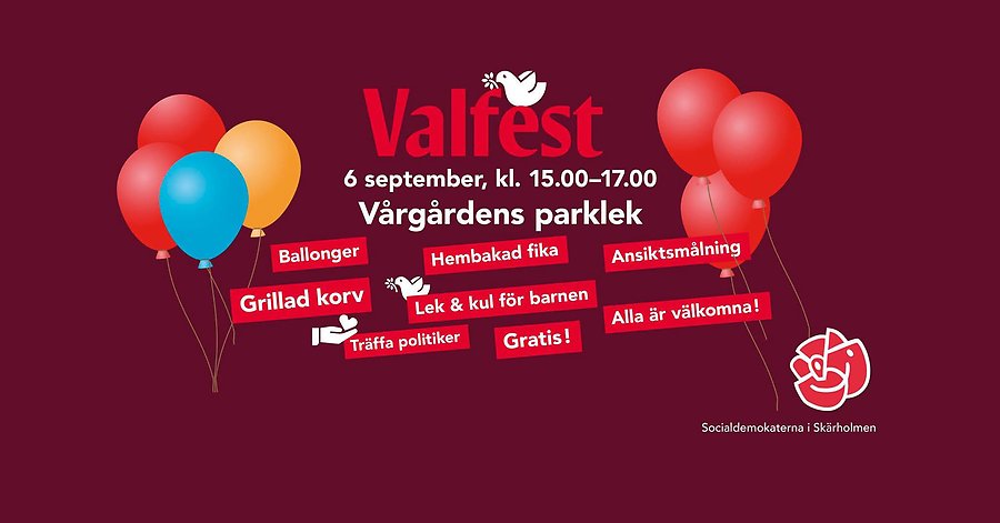 Valfest i Vårbergsparken