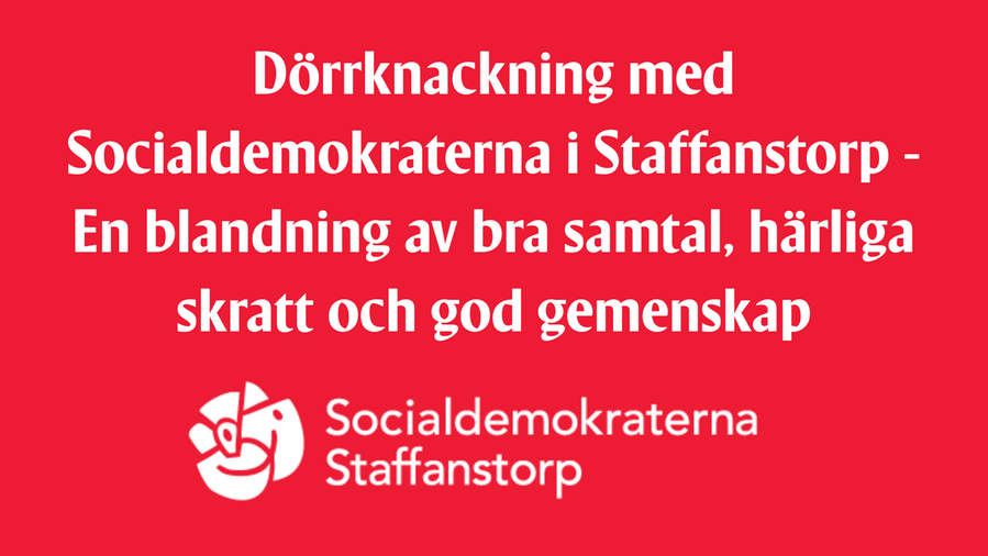 Dörrknack med Staffanstorps arbetarekommun i Hjärup