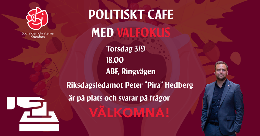Politisk cafe med valfokus
