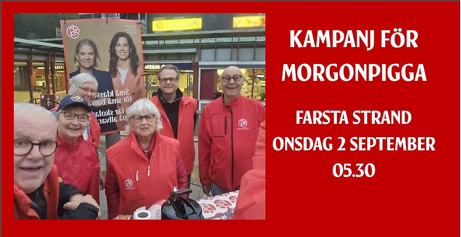 Morgonkampanj Farsta Strand