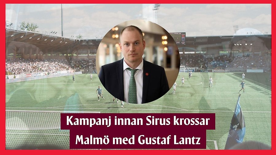 Kampanj innan Sirius matchen med Gustaf Lantz