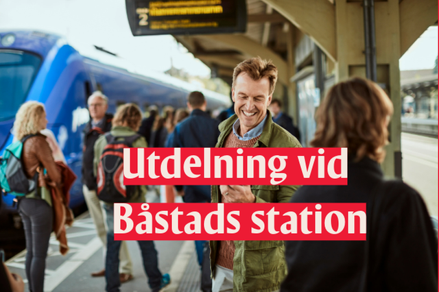 Utdelning Båstads station