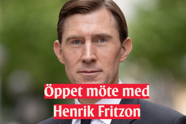 Öppet möte med Henrik Fritzon
