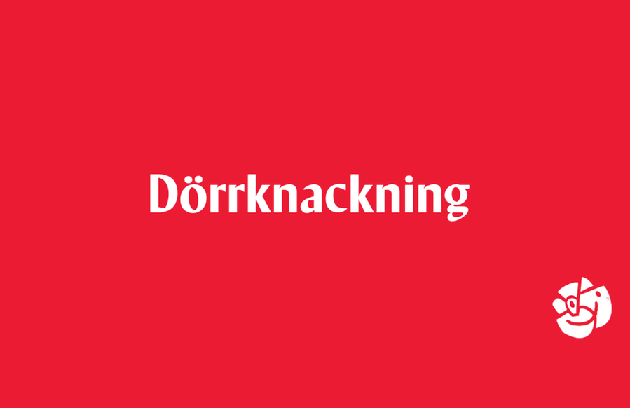 Utåtriktad aktivitet vid Coop Råtorp med dörrknack
